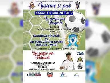 Immagine articolo: La Nazionale Vip Sport scende in campo per Pasquale Bonfante, sabato 8 Giugno ore 16,30 allo stadio comunale di Sciacca