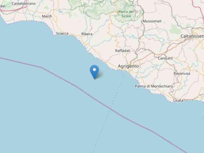 Immagine articolo: Trema la terra in Sicilia: scossa al largo della costa agrigentina