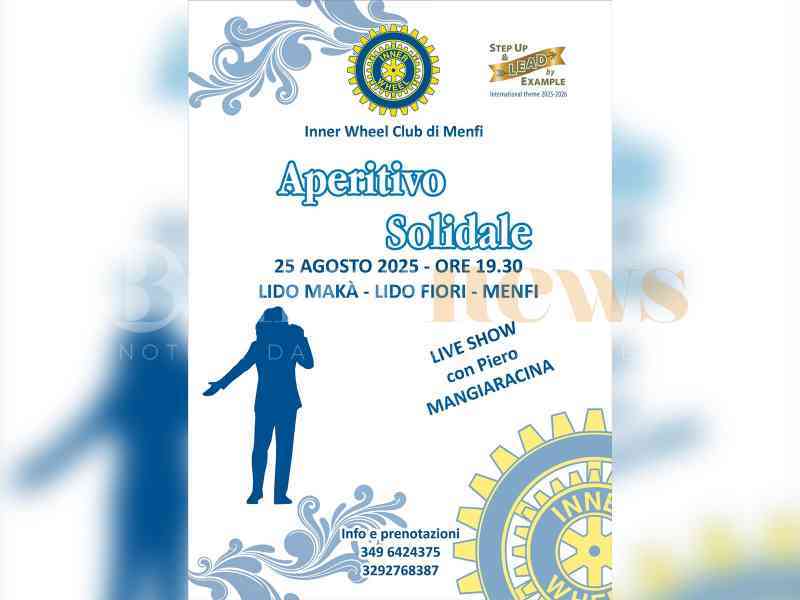 Immagine articolo: Solidarietà al Tramonto: Aperitivo di Beneficenza con l’Inner Wheel di Menfi