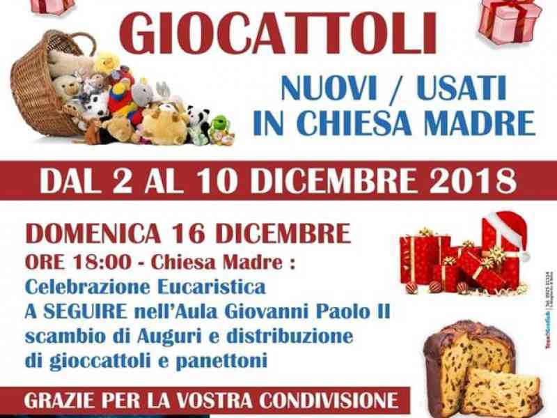 Immagine articolo: Santa Margherita di Belice, dal 2 Dicembre via a raccolta giocattoli nuovi o usati
