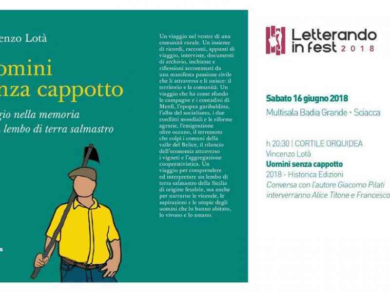 Immagine articolo: Vincenzo Lotà presenterà domani il libro “Uomini senza cappotto“. Viaggio nella memoria di un lembo di terra salmastro 
