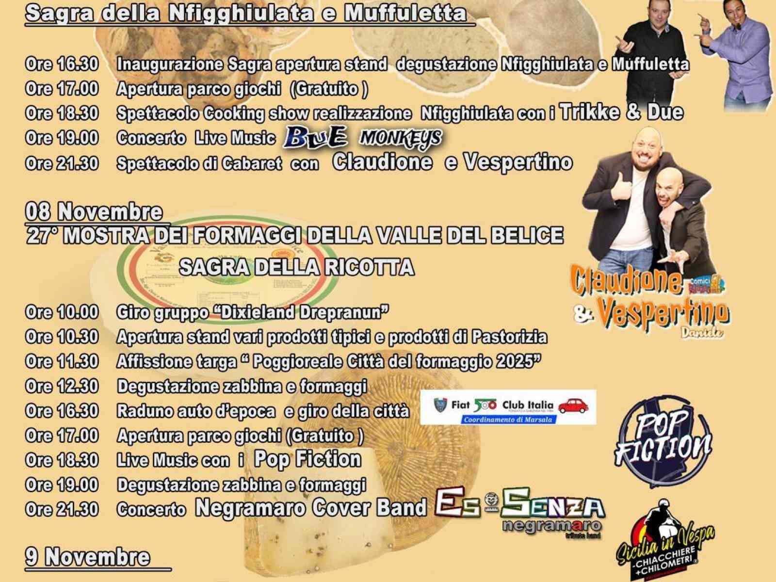 Immagine articolo: Poggioreale. Dal 7 al 9 novembre tre tradizionali sagre di “prodotti tipici locali”